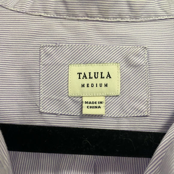 TALULA Purple Striped Button Down (Size Medium) - Picture 2 of 2